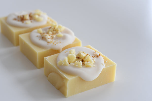 lemon almond tart soap