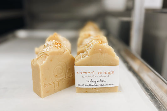 caramel orange almond & goatsmilk