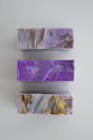 amethyst crushed gemstone soap